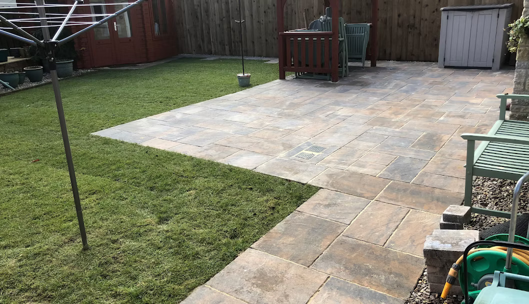 A block paved driveway completed by Balmoral Contractors